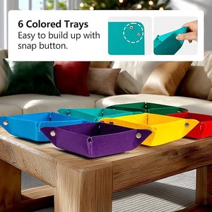 Tapis de puzzle pliable antidérapant et léger, durable et portable, en feutre, pour adultes, enfants et activités de loisirs en famille - Product Image 4