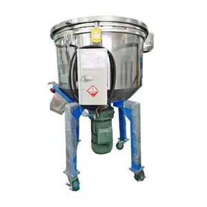 100KG Industrial vertical color mixer for mixing plastic granules stainless steel pail easy to clean