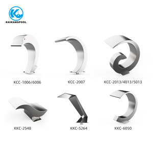 Thác nước bằng thép không gỉ, tiểu cảnh thác nước, đài phun nước hồ bơi, dùng trong nhà ngoài trời, suối nước nóng, spa, gắn tường - Product Image 2