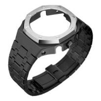 Bague en argent noir avec couronne