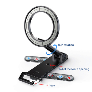 Support de téléphone portable pliable magnétique super puissant N62 pour trépied, bureau, voiture et utilisation en extérieur - Support universel pour selfie et fitness - Product Image 6