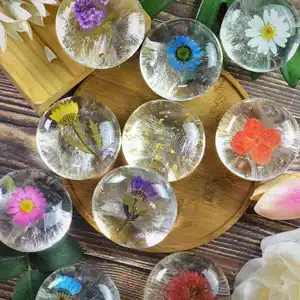 Private Label 100% Natural Amino Acid Transparent Crystal Handmade Flowers Petals Soap