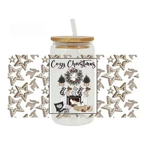 Vinilos de transferencia UV DTF de doble cara personalizados de fábrica con diseño de astronauta espacial y dibujos animados, para envolturas de tazas - Product Image 3