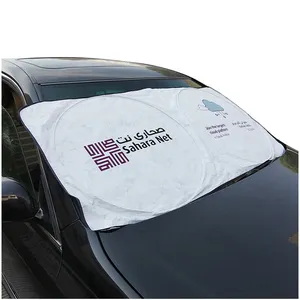 promotional gift anti UV rays custom dupont tyvek material silver color coated car front windshield sunshades