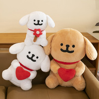 Boneka Anjing Lucu Lintas Negara, Boneka Anak Anjing, Hadiah Valentine, Boneka Mawar, Hadiah Ulang Tahun Anak Perempuan, Grosir