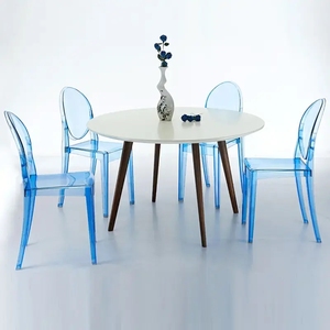 Wholesale Modern Outdoor Furniture Wedding Acrylic Ghost Plastic Restaurant Dining <b>Chairs</b> - Product Image 5
