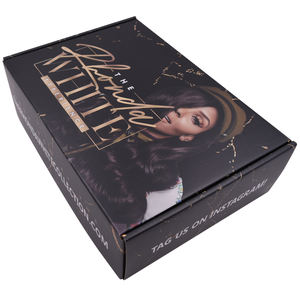 도매 남성 속옷 포장 구독 상자 디자인 검은 우편물 신발 상자 의류 - Product Image 3