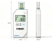 Software Potmagic para Reingeniería, S200TH, Pantalla LCD USB de un Solo Uso, Registrador de Temperatura y Humedad, Informe en PDF
