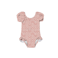 Maillot de bain une pièce à manches bouffantes pour bébé fille maillot de bain rayons UV protection contre les éruptions cutanées florales pour enfants 2023