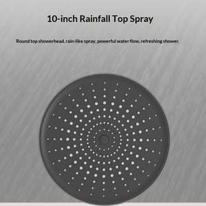 R&T S1011 Chrome Shower with Three Functions Lifting Top <b>Spray</b> Slide Bar Ceramic Core - Product Image 4