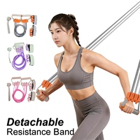 Nouvel ensemble de bandes de résistance en latex avec logo personnalisé, 8 pièces, résistance lourde, 10LB-50LB, kit d'entraînement réglable, directement de l'usine