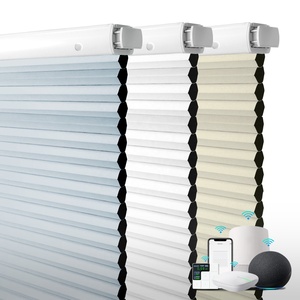 100% màn không dây điều khiển từ xa pin lithium Powered không có khoan cơ giới di động Shades tổ ong Rèm cho cửa sổ - Product Image 1