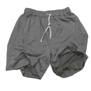 Men Distressed Ripped <b>Baggy</b> Sweat Shorts Elastic Drawstring Waist Terry <b>Jorts</b> Hip Hop Casual Loose Sports Shorts - Product Image 5