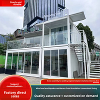 Maisons mobiles en conteneurs, maisons modulaires, bureaux et commerces assemblés, structure en acier galvanisé sur mesure, fenêtre coulissante en verre trempé