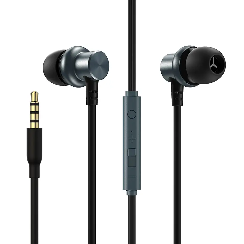 JOYROOM kulaklık kablolu mic ile metal kulaklık cep telefonu için sıcak satış evrensel cep Handsfree