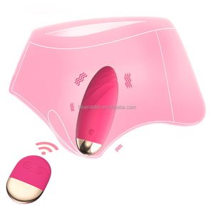 เครื่องสั่นไข่สีชมพูสำหรับผู้หญิงเครื่องสั่นไข่รักแบบไร้สาย10สปีด - Product Image 1
