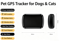 Traceur GPS 4G mondial pour animaux de compagnie, collier anti-perte longue autonomie pour chiens et chats, dispositif de suivi en temps réel des animaux