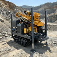 Foreuse sur chenilles FYX200 58KW pour puits d'eau, profondeur 200m, pour études hydrologiques pneumatiques et forage d'irrigation civile et domestique