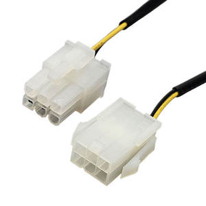 Professional UL1061 22AWG MX4.2 Male-female 6P OEM <b>Power</b> <b>Cable</b> Extension Cord Connector Adapter Harness - Product Image 1