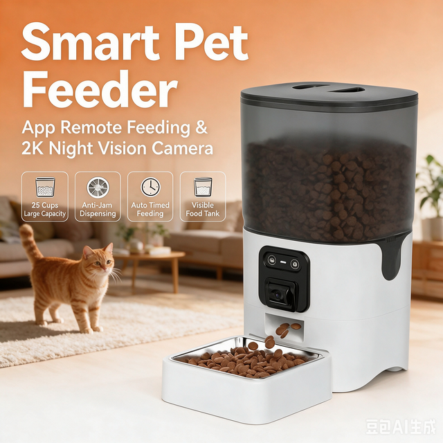 Smart Visible Camera Pet Automatic Feeder