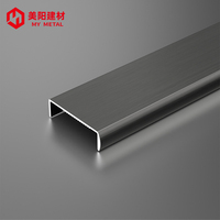 Profilé décoratif de transition pour carrelage en aluminium étanche en forme de U, échantillon gratuit, vente en gros