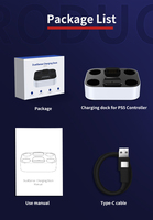 2022 Dual für Controller-Ladegerät Schnell ladung DualSense Station Dock LED-Anzeige für Playstation 5-Spielgroßhändler