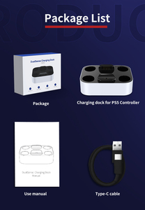 <span class=keywords><strong>2022</strong></span> Dual para cargador de controlador de carga rápida DualSense Station Dock indicador LED para Playstation 5 Juego mayoristas - Product Image 6