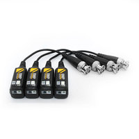 Balun vidéo 8MP en gros Source d'usine UTP BNC 1080P 4K accessoires de surveillance CCTV passive Balun vidéo en matière plastique HD