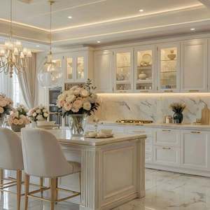 Muebles de Madera de Estilo Francés Exquisitos, Diseño Personalizado para Comedor y Dormitorio, Hechos en China para Uso Doméstico - Product Image 1