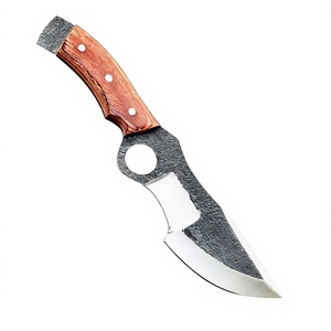 Cuchillo de Acero al Carbono Hecho a Mano, Grado Industrial, con Hoja Serrada, Mango de Madera Pakka, para Uso en Exteriores, EDC, de Lujo, con Punta Fija, OEM/OBM - Product Image 1