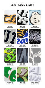 Automne et hiver sweat à capuche zippé à deux carreaux personnalisé pour hommes et femmes 420g lavage lourd à manches longues tissu imprimé mode - Product Image 4