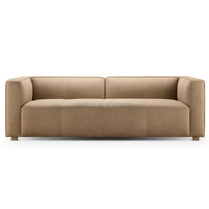 Set di Divani in Pelle Marrone di Lusso Moderno Design Semplice per Hotel Ufficio Soggiorno Sala <span class=keywords><strong>d</strong></span>'<span class=keywords><strong>Attesa</strong></span> Arredamento Lounge - Product Image 3