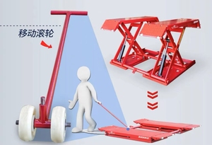 Sollevatore idraulico portatile a forbice 1.2m-1.6m di altezza regolabile con posizione centrale e Design mobile - Product Image 5