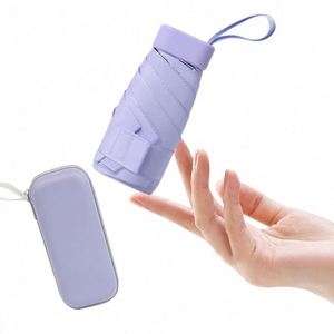 Paraguas Mini UV en Oferta, Paraguas Manual de 5 Pliegues, Portátil, con Protección UV y Caja - Product Image 1