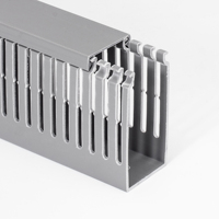 Goulotte de câblage en PVC 80*40 à dents fines, goulotte à fentes pour câbles et fils, gestion des câbles en PVC et accessoires