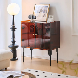 Nordic-Style Acrylic Entryway Cabinet Light Luxury Sideboard & Modern Minimalist Wine Cabinet - Product Image 1