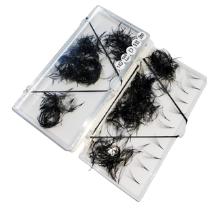 Extensions de cils Volume soie 14D de marque propre Volume préfabriqué 1000 ventilateurs fabriqués au Viet Nam - Product Image 1