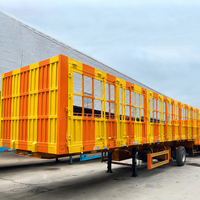 Promotion Usine : Semi-remorque à ridelles 3 essieux, 60 tonnes, 13 m pour le transport de matériaux de construction et agricoles