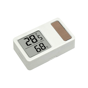 S-W13 термометр на солнечных батареях, измеритель температуры с ЖК-дисплеем, цифровой Солнечный термометр, гигрометр, измеритель влажности в помещении - Product Image 1