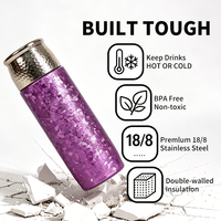 Bouteille d'eau légère et portable, de qualité alimentaire, inodore, à double paroi, isolée sous vide, pour les trajets quotidiens