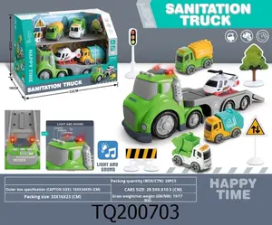 Jouet <span class=keywords><strong>de</strong></span> friction en plastique ABS <span class=keywords><strong>de</strong></span> <span class=keywords><strong>camion</strong></span> <span class=keywords><strong>de</strong></span> <span class=keywords><strong>pompier</strong></span> Cypress d'extérieur avec roue libre et son et éclairage à piles pour enfants - Product Image 3