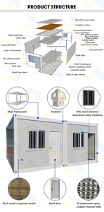 Đặc biệt cung cấp 20ft cắm trại ngoài trời lưu trữ căn hộ văn phòng z-hình thiết kế có thể gập lại container nhà - Product Image 2