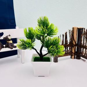 Pequena Simulação Esquilo Bonsai Enfeites Plantas Verdes Vasos De Jardim Layout Falso Árvore Flowerpot Artificial Ação De Graças - Product Image 6