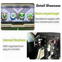 Machine d'arcade de tir au laser infrarouge haute précision avec système de cible interactif intelligent et notation automatique en temps réel Iron English