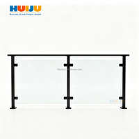 Nouvelle conception HJ : Garde-corps solaire en fer, design de rail en U, pour escalier en verre, balcon, garde-corps de terrasse en acier inoxydable