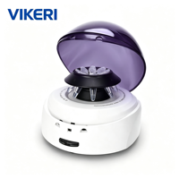 Mini centrifugeuse VIKERI D1008 7000 tr/min 2680xg pour tubes PCR de laboratoire 8x2ml et bandelettes PCR 2x0.2ml, machine portable