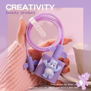 <span class=keywords><strong>Custodia</strong></span> protettiva per cavo dati simpatico orso adatta per caricabatterie <span class=keywords><strong>Apple</strong></span> custodie per caricabatterie per telefono cellulare da 20W per <span class=keywords><strong>IPhone</strong></span> <span class=keywords><strong>11</strong></span> - Product Image 3