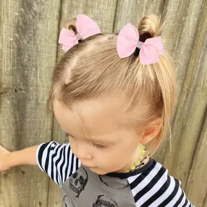 Accessori per capelli dolci ragazze grandi fiocchi di nastro per bambini nuovo prodotto fermagli per capelli a farfalla simpatici forcine floreali per bambini