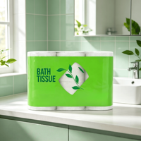 Rouleaux de papier toilette écologiques 3 plis personnalisables avec logo, qualité supérieure, compatibles fosses septiques, hydrosolubles, pour salle de bain