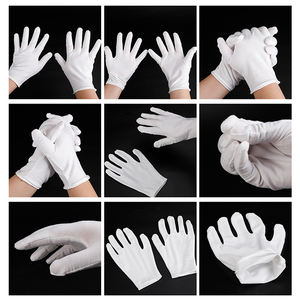 Guantes blancos de bienvenida Etiqueta Algodón puro Guantes DE TRABAJO finos antiguos Guantes de mano para Conductor de joyería - Product Image 6